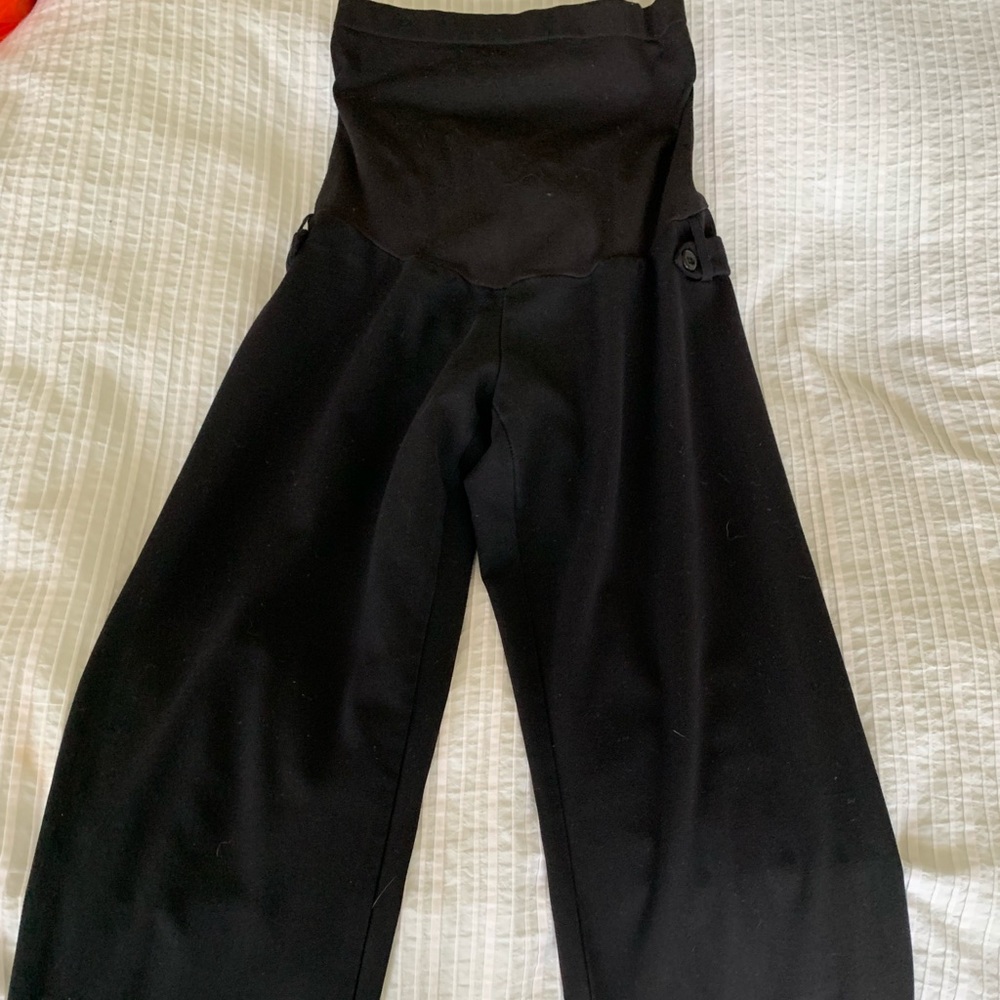 Black maternity dress pants